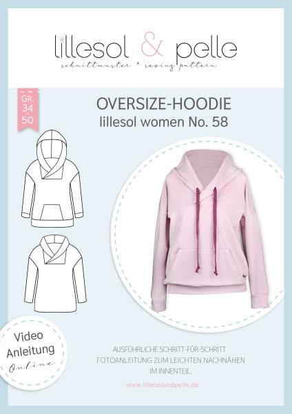 Schnittmustertitelbild Oversize Hoodie lillesol women No. 58